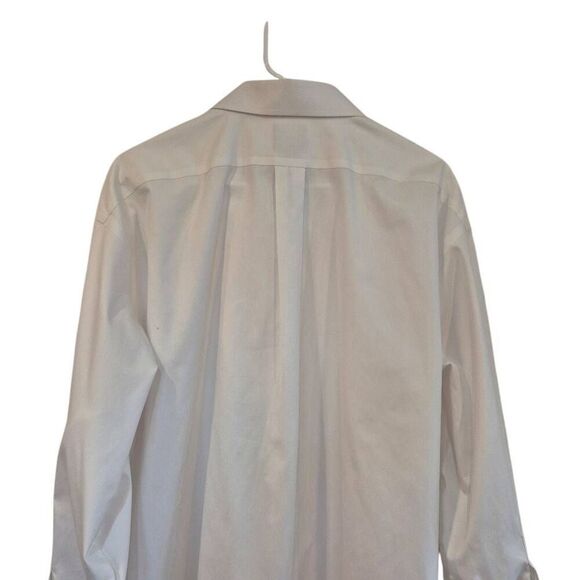 Jos A. Bank Men's White Cotton Button Down Dress Shirt that uses cuff links Just - Picture 4 of 10